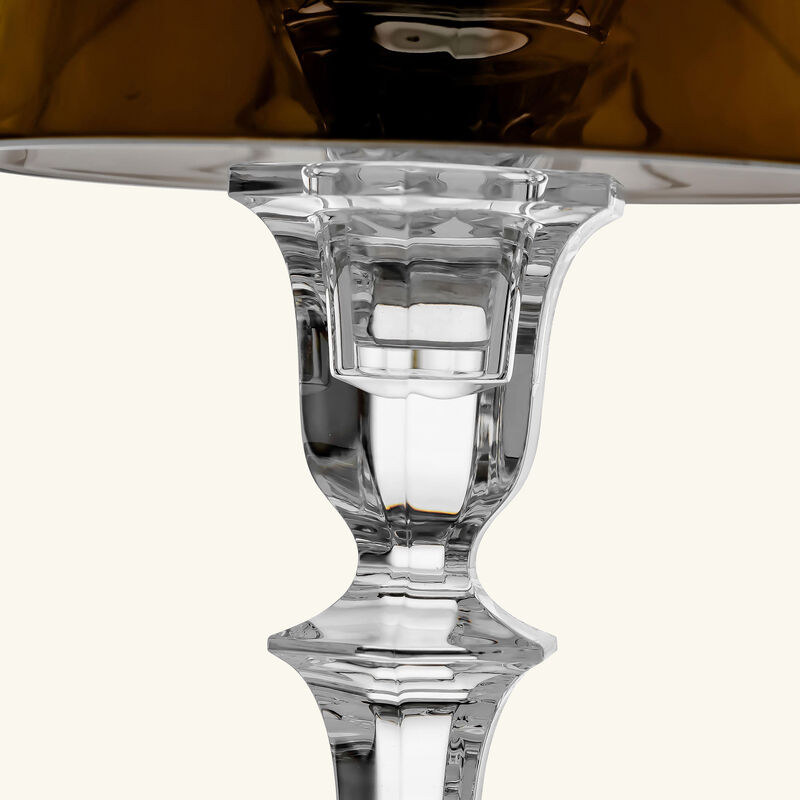baccarat our fire candle holder gold