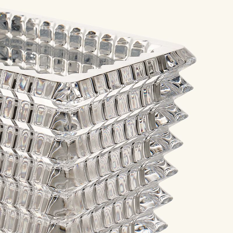 baccarat eye vase rectangular small clear