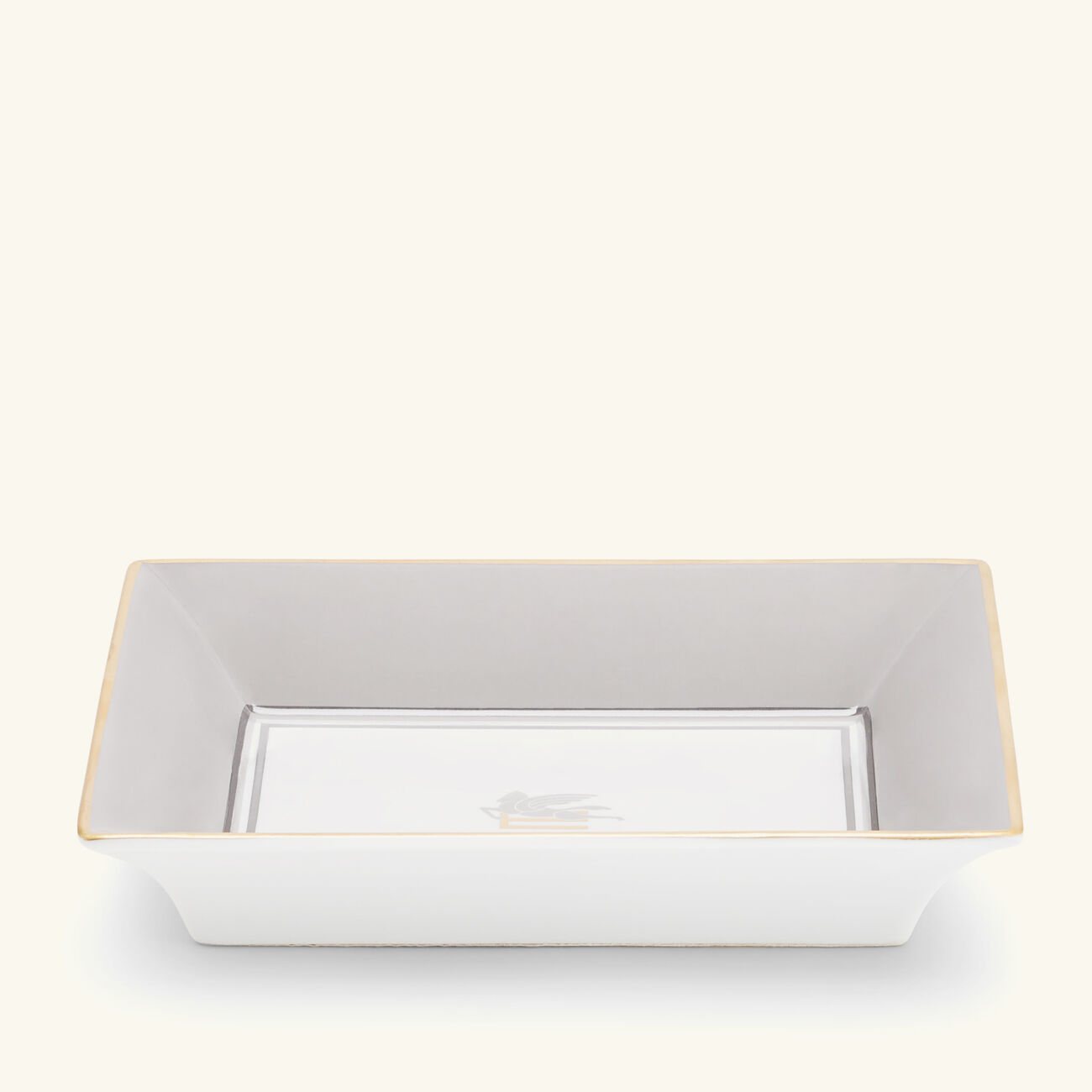 etro pegaso trinket tray rectangular small grey