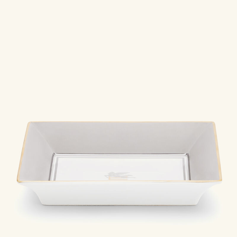 etro pegaso trinket tray rectangular small grey