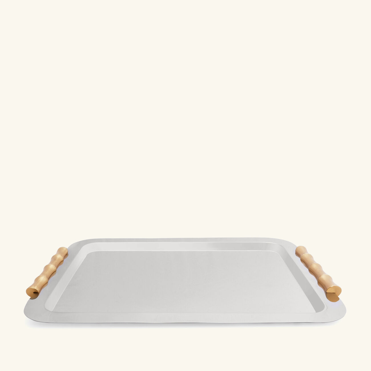 l objet bamboo serving tray large stainless steel