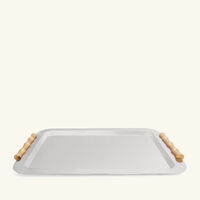 l objet bamboo serving tray large stainless steel