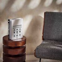 fornasetti architettura bookends grey