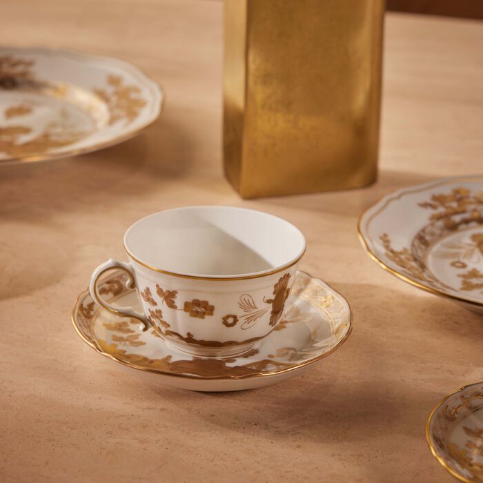 Oriente Italiano Tea Saucer Gold ginori 1735 oriente italiano tea saucer gold