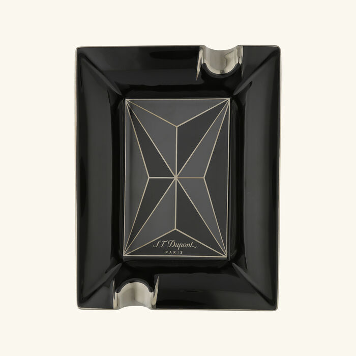 Fire X Ashtray Rectangular Large Black st dupont fire x ashtray rectangular large black
