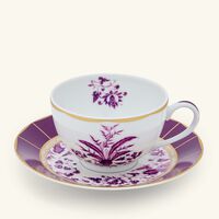 bernardaud tea cup saucer pink set of 2