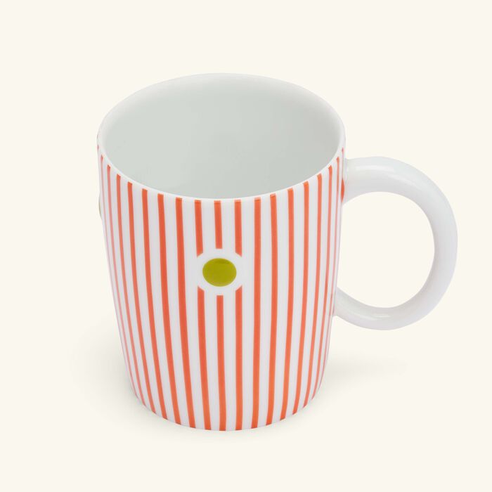 bernardaud delphos paros mug red