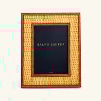 ralph lauren home bailey picture frame brown 12x17cm