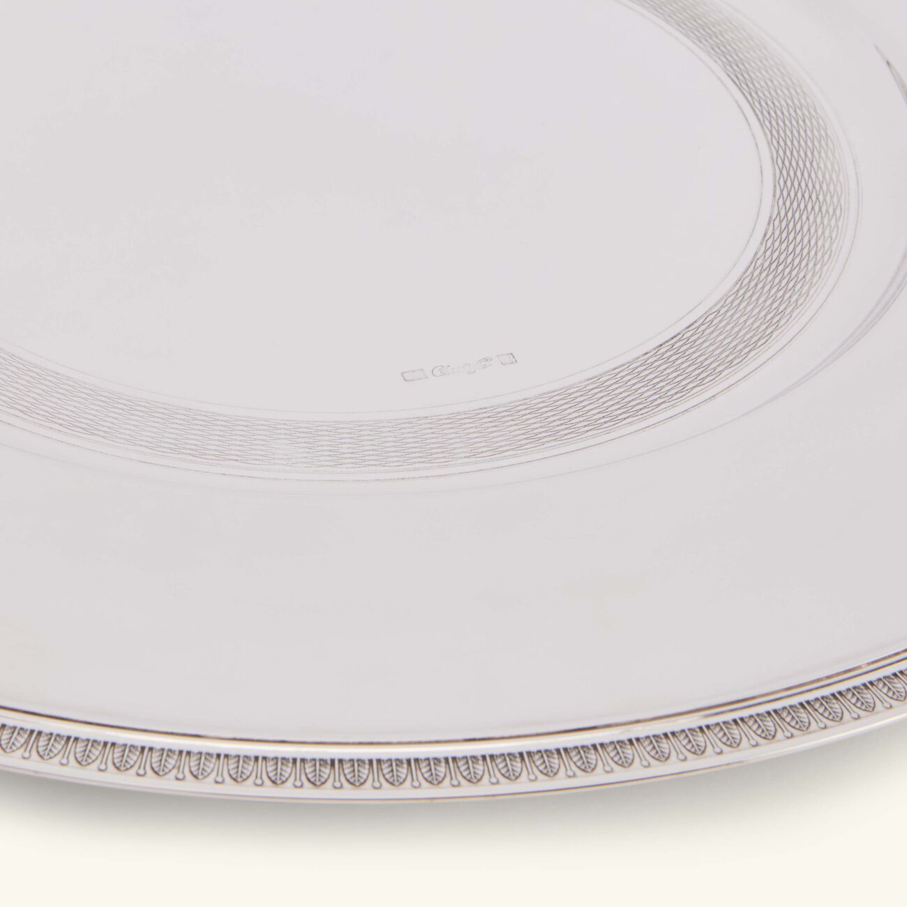 christofle malmaison charger plate round silver plated 33cm