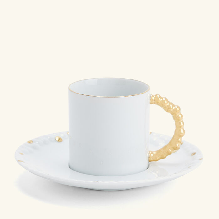 l objet haas mojave espresso cup saucer white set of 6