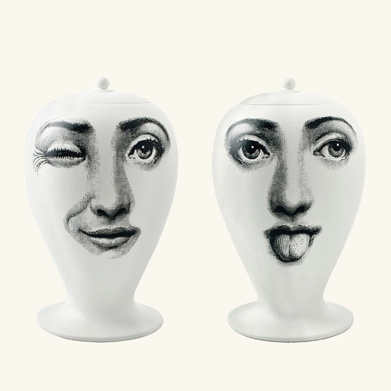 fornasetti antipatico vase medium white
