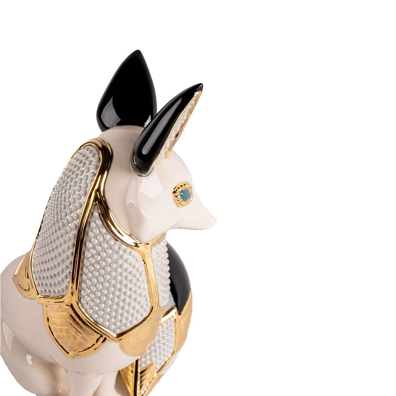 lladro fox jewel sculpture