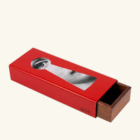 fornasetti rigato serratura vase medium red