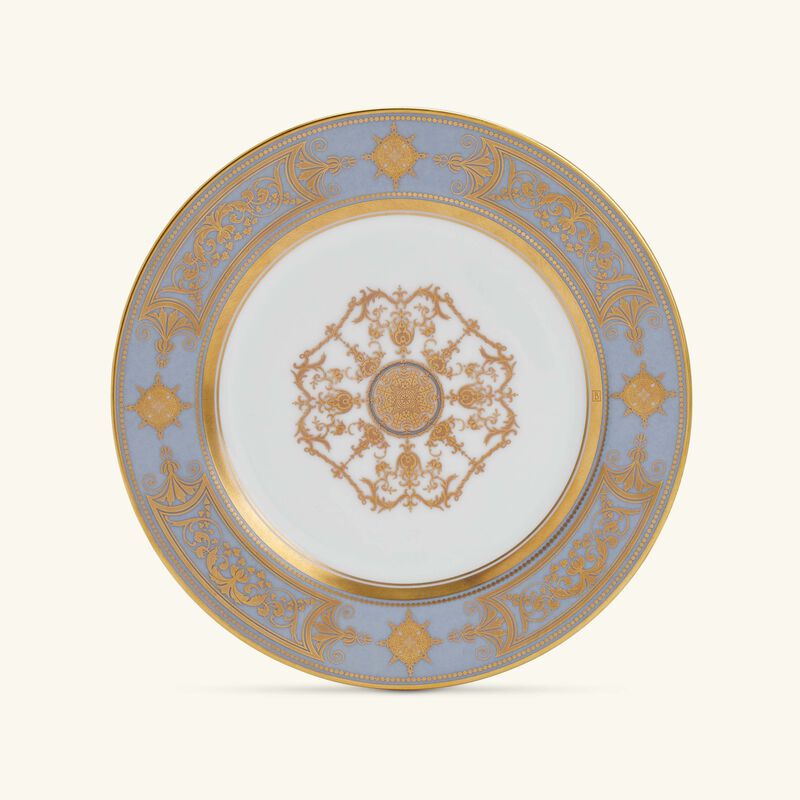bernardaud aux rois bread   butter plate round gold 16cm