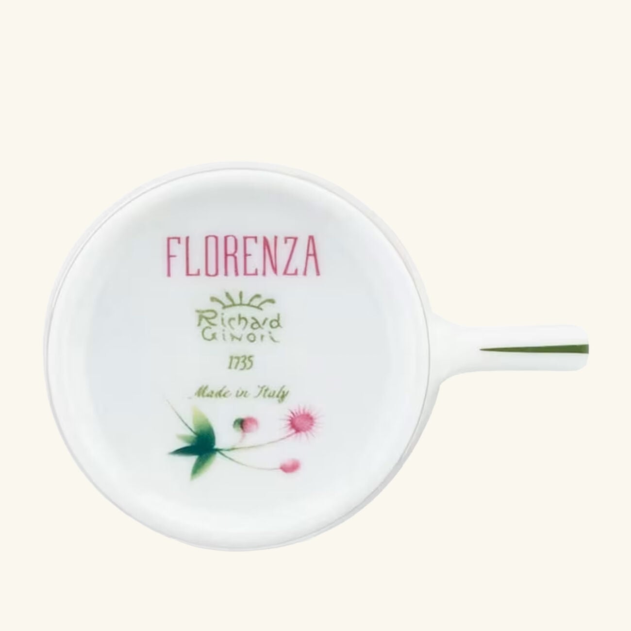 ginori 1744 florenza malva impero coffee cup pink set of 2