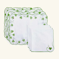 atelier houriatazi lucky placemat napkin green set of 4