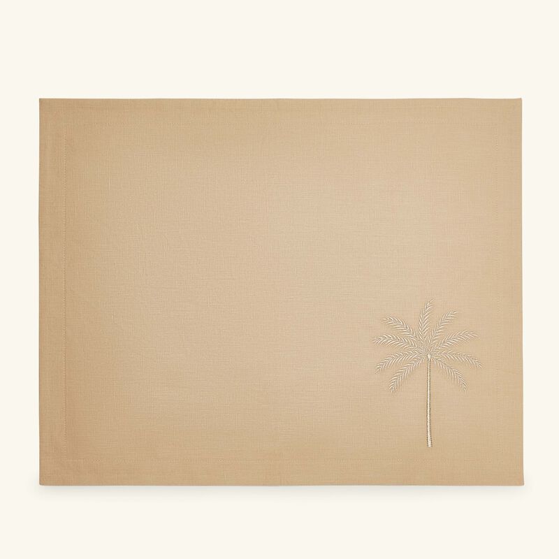 catherine denoual palm tree placemat brown