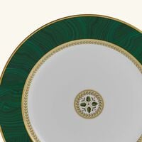 bernardaud constance charger plate round green 31cm