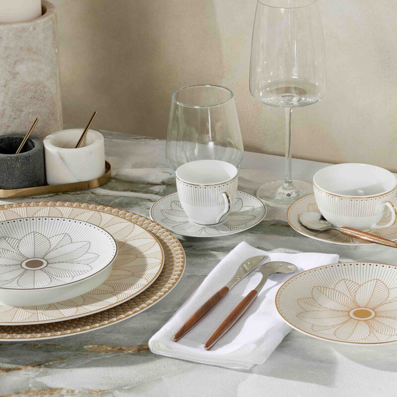 christofle malmaison imp riale coffee cup saucer white set of 2