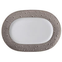 Ecume Platine Oval Platter, small