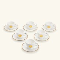 dimlaj qamar coffee cup   saucer white set of 6