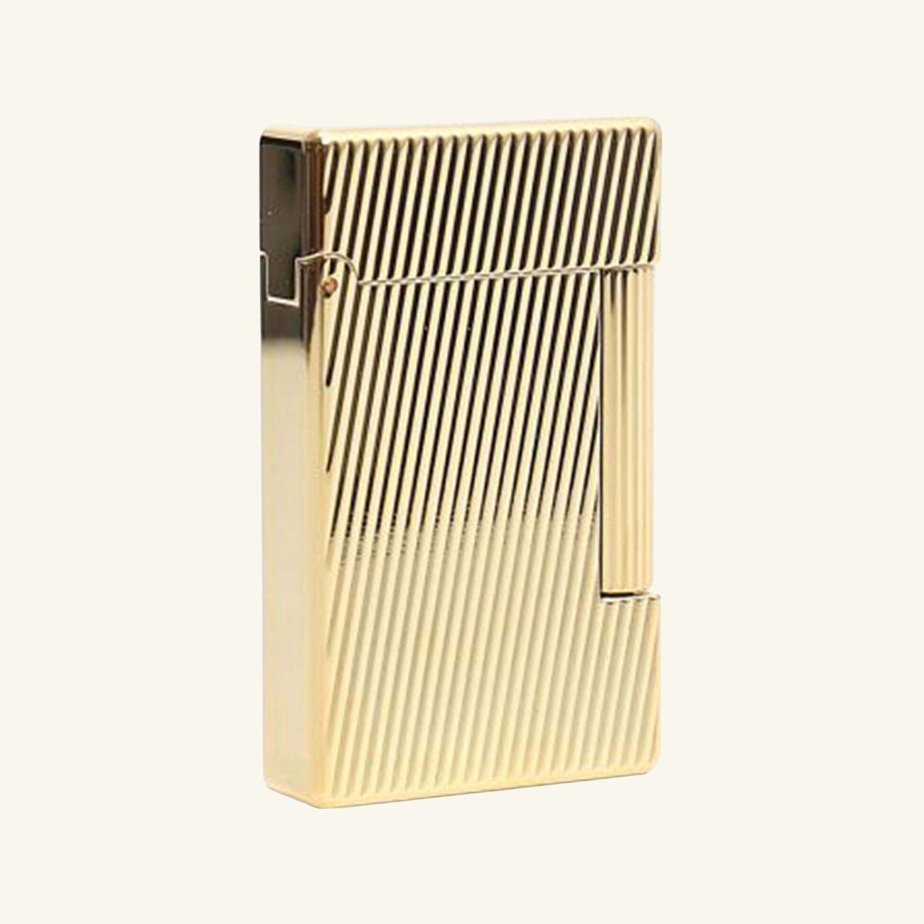 st dupont initial diagonal golden lighter gold