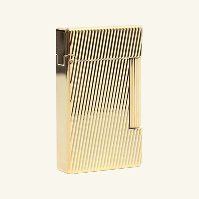 st dupont initial diagonal golden lighter gold