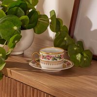 Botanique Tea Cup & Saucer Gold bernardaud botanique tea cup saucer gold