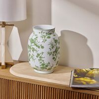 Albertine Vase Round Medium Green bernardaud albertine vase round medium green