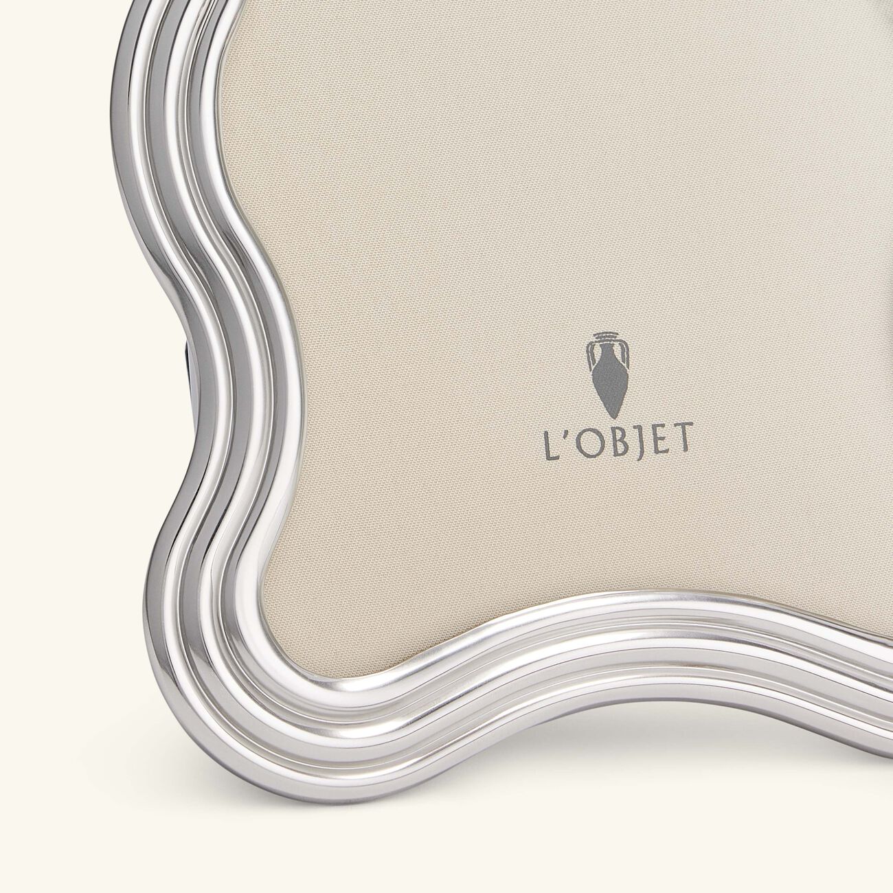 l objet ripple frame 13x 18 cm platinum
