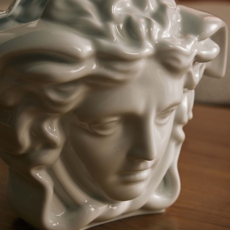 Medusa Grande Vase Medium White versace medusa grande vase medium white
