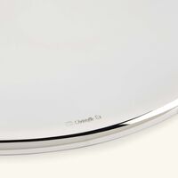 christofle vertigo cover round silver plated 25cm