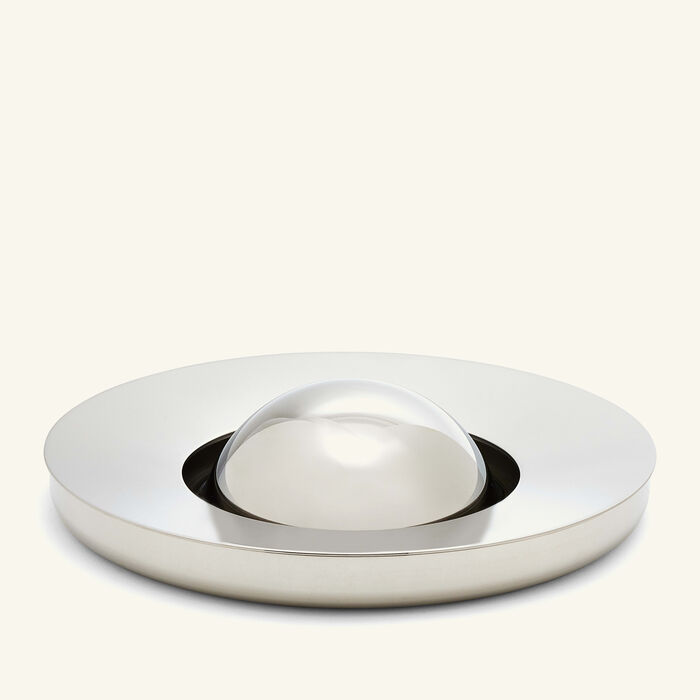 christofle oh de ashtray round small silver