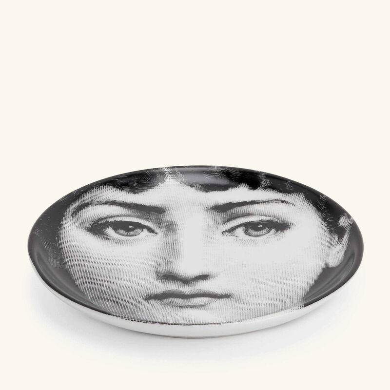 fornasetti tema e variazioni no 1 viso coaster grey