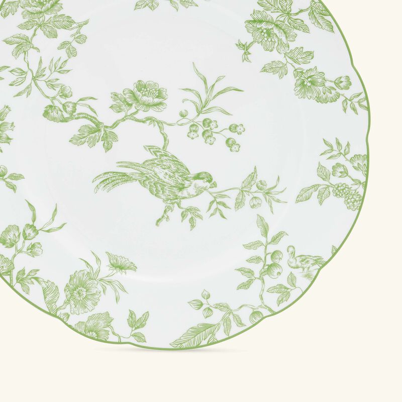 bernardaud albertine dinner plate round green 26cm