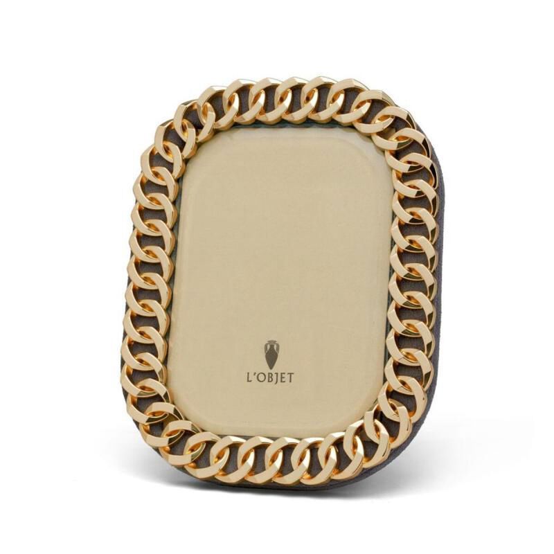 l objet cuban link picture frame gold 12x17cm