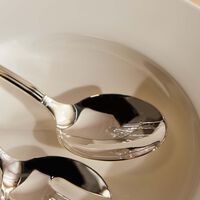 christofle aria salad serving spoon silver plated