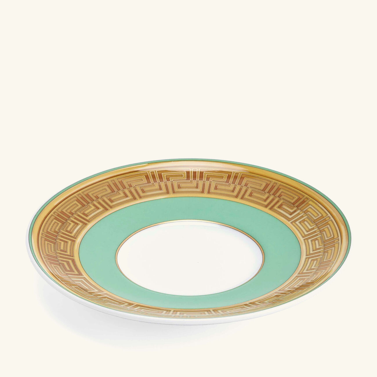 versace green coin coffee cup saucer green