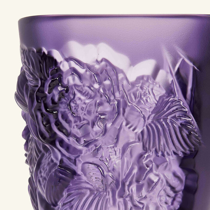 lalique botanica vase pivoines small