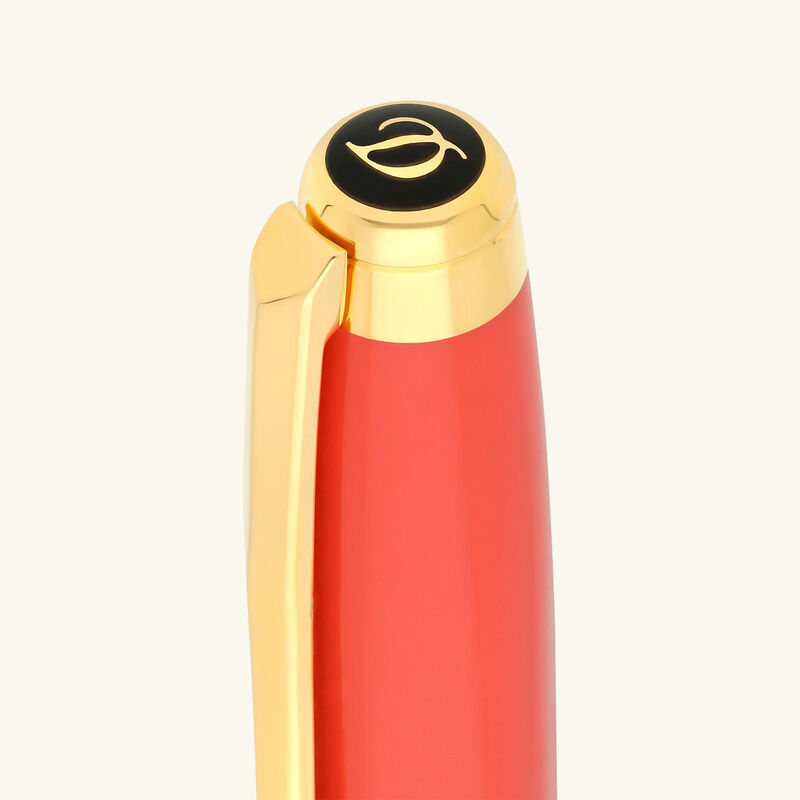 st dupont line d eternity ballpoint pen red