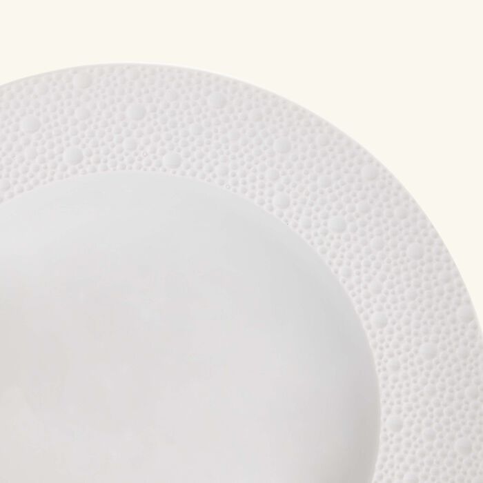 bernardaud ecume soup plate round white 22cm