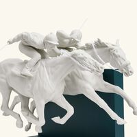lladro horse race sculpture medium white