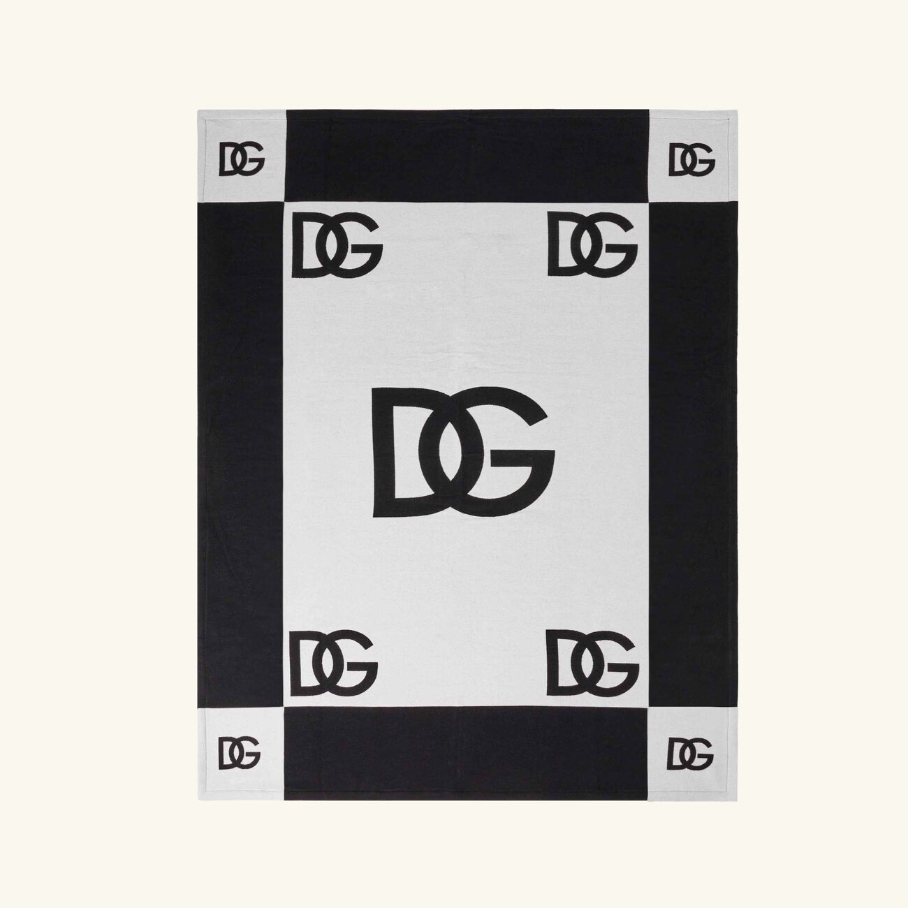 dolce gabbana casa dg logo blanket