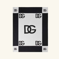 dolce gabbana casa dg logo blanket