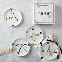 1948 Serving Plate Round White 16cm Set Of 4 jonathan adler 1948 serving plate round white 16cm set of 4