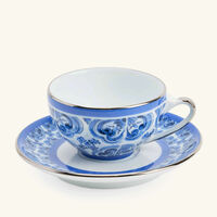 dolce gabbana casa blu mediterraneo placemat and napkin set blue