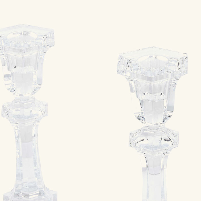 baccarat harcourt candle holder clear