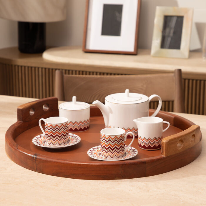 ميسوني هوم فنجان قهوة وصحنه أيكونيك متعدد الألوان