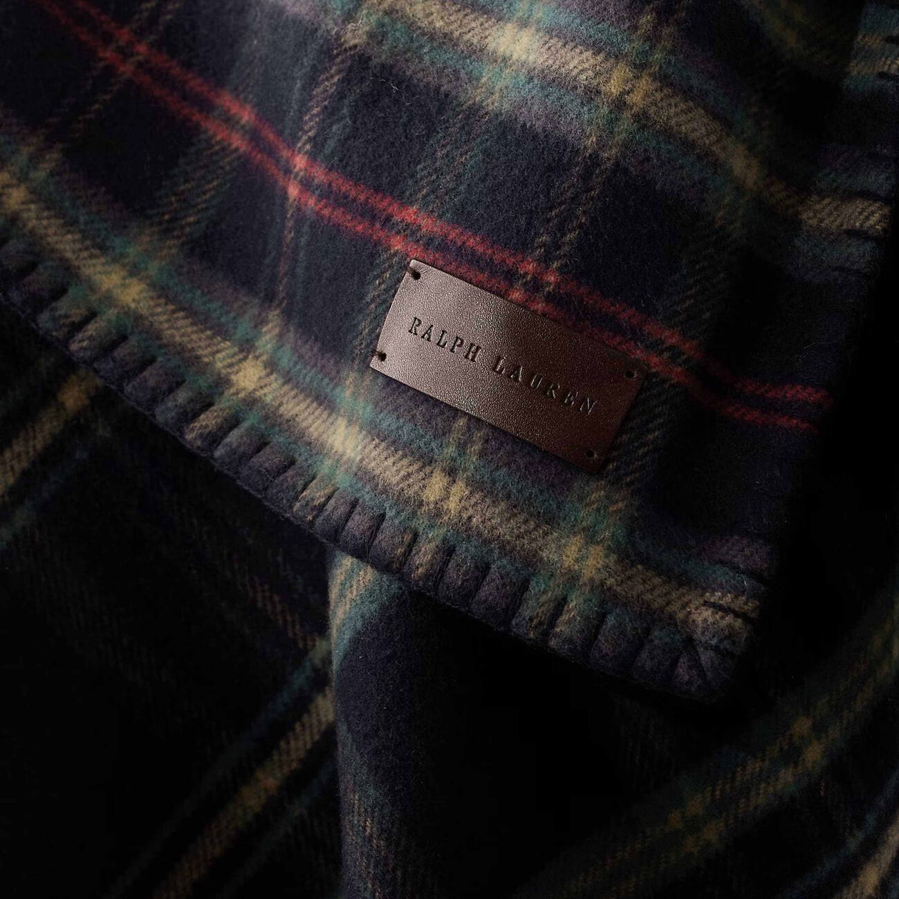 رالف لورين هوم غطاء جورجيا باللون الأزرق