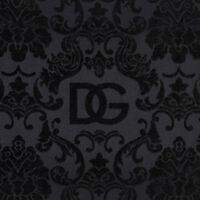dolce gabbana casa terry cotton bath mat black
